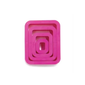 Decora - Set 4 tagliapasta rettangolo 1,5 3,5 5,5 7,5 x h 2,2 cm Di Tendenza