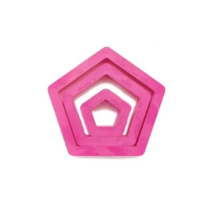 Decora - Set 3 tagliapasta pentagono 1,5 3,5 5 h 2,2 cm Promozione
