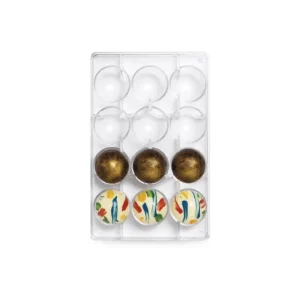 Novità Decora - Stampo in Policarbonato per Cioccolatini Mezza Sfera 50 mm