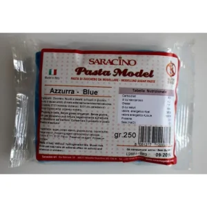 Saracino - Pasta di Zucchero Pasta Model 250g Azzurro Consegna Rapida