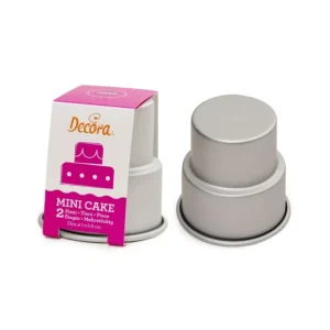 Esclusivo Decora - Stampo mini wedding cake 2 piani in alluminio anodizzato