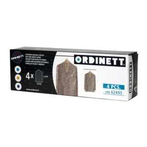 Ordinett - Set 4 custodie in plastica per giacche e vestiti 65x90 cm A Buon Prezzo
