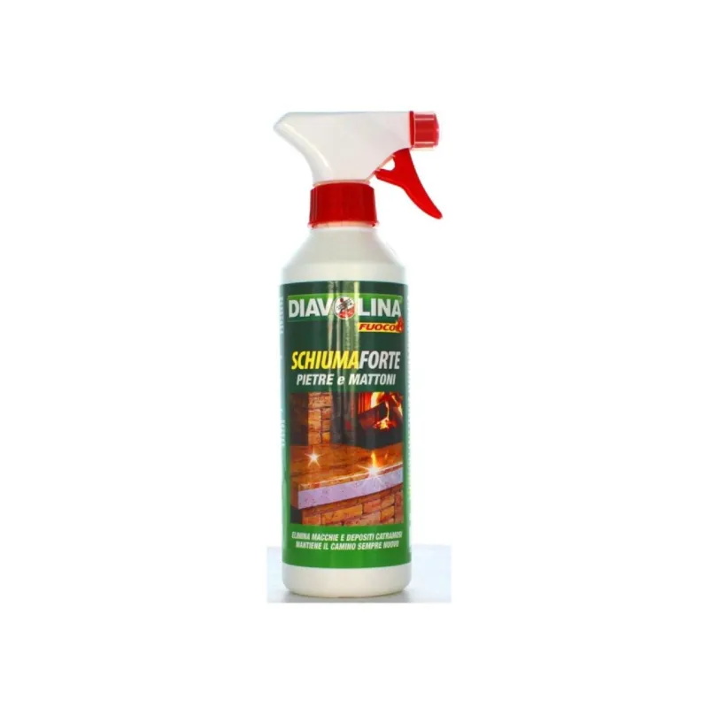 Diavolina - Schiumaforte Pietre e Mattoni Detergente Spray 500 ml per Camino Direttamente Dal Produttore