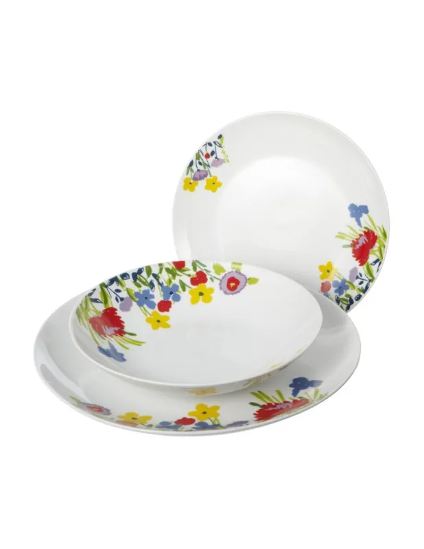 *Set Tav.18 Pezzi Fiori Ultima Occasione