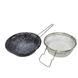 Prezzo Conveniente Friggitrice Metallo Porcellanato con Cestello cm 24
