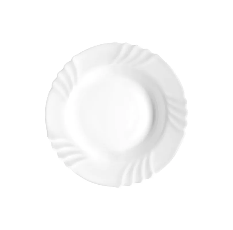 Bormioli - Piatto Fondo in Vetro Opale Linea Ebro set 6 pezzi 24 cm Ultima Occasione
