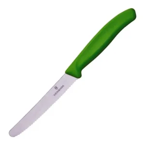 Prezzo Di Fabbrica Victorinox - Coltello da tavola ondulato Swiss Classic Verde