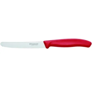 Saldi Victorinox - Coltello da Tavola Ondulato Swiss Classic Manico Rosso