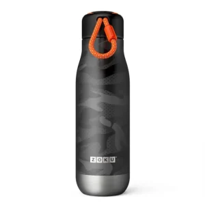 Zoku - Bottiglia Termica in Acciaio inox 18/8 Black Camo Print 500 ml Saldi