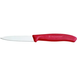 Victorinox - Coltello spelucchino per verdure lama liscia rosso Consegna Rapida
