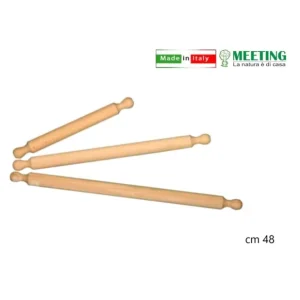 Meeting - Mattarello in Legno per Pasta Made in Italy 48 cm Scelto Dai Clienti