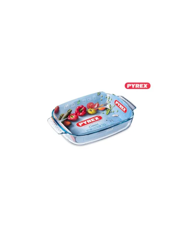 Pyrex - Teglia rettangolare in vetro borosilicato 31 x 20 cm Ultimissimo Modello