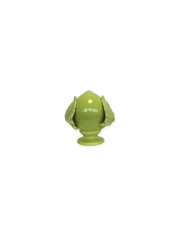 Professionale Pomo in Ceramica Portafortuna 7x7 cm Verde