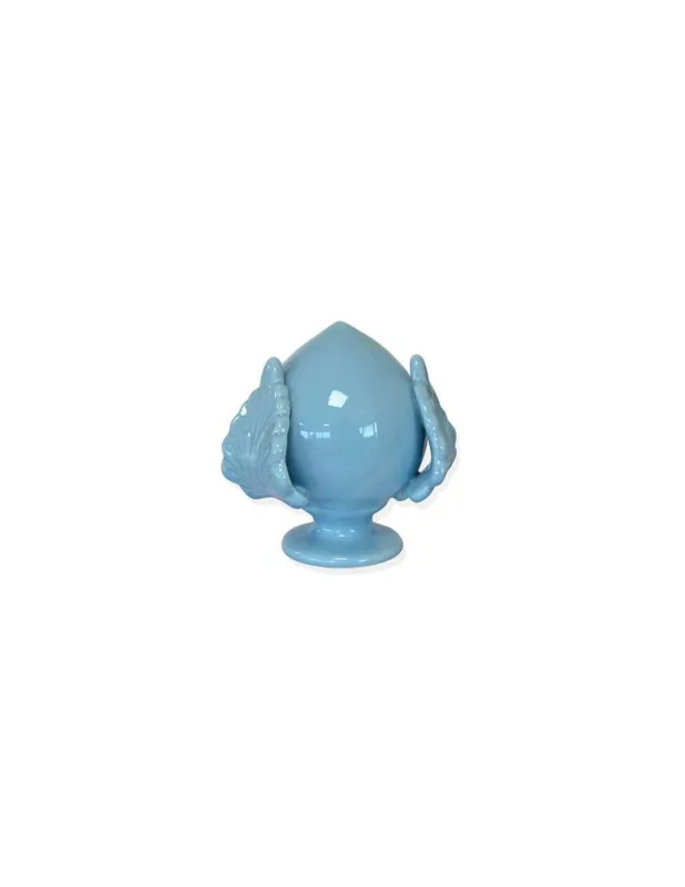 Miglior Prezzo Pomo in Ceramica Portafortuna Celeste 10x10 cm