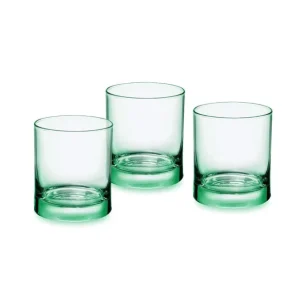 Bormioli - Bicchiere Acqua Iride Set 3 pz Verde 25 cl Prezzo Conveniente