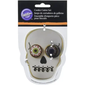 Offerta Limitata Wilton - Tagliapasta in Metallo Teschio con Occhio Halloween