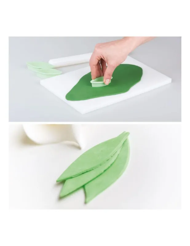 Decora - Kit 3 Tagliapasta Foglia Lunga Novità