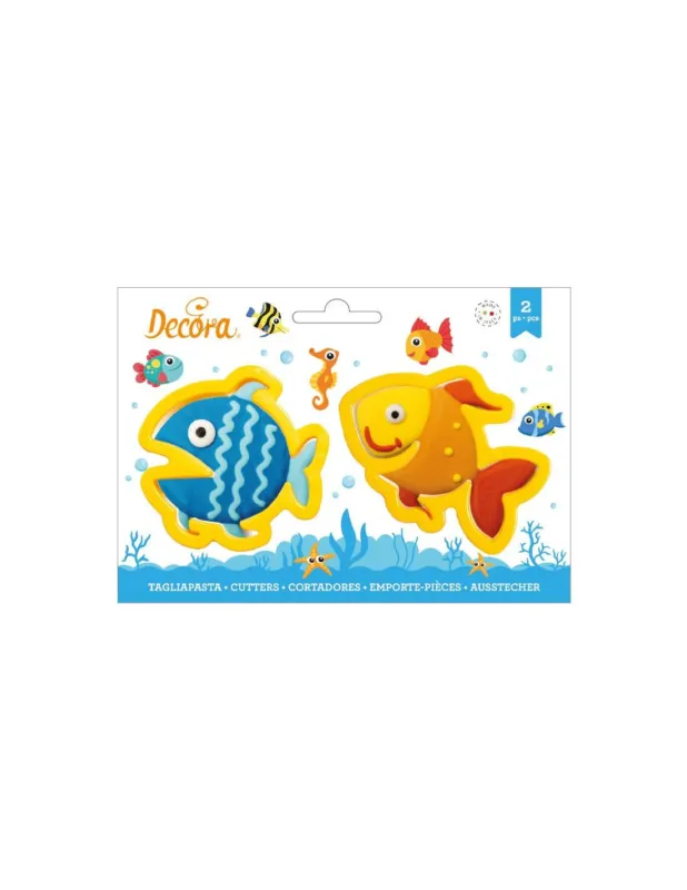 Prezzo Ridotto Decora - Set 2 Tagliapasta Pesci in Plastica