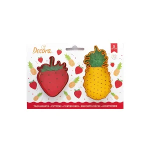 Decora - Set 2 Tagliapasta Ananas e Fragola Ultime Pezzi