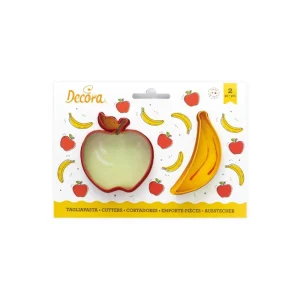 Decora - Set 2 Tagliapasta Banana e Mela Esclusivo