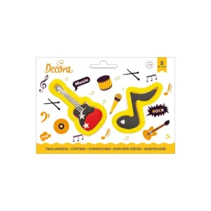 Decora - Set 2 tagliapasta NOTA E CHITARRA Popolare