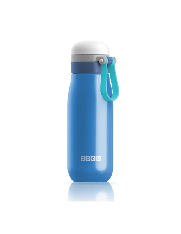 Zoku - Bottiglia Bimbo Ultraleggera in Acciaio Inox 500 ml Blu Più Venduto