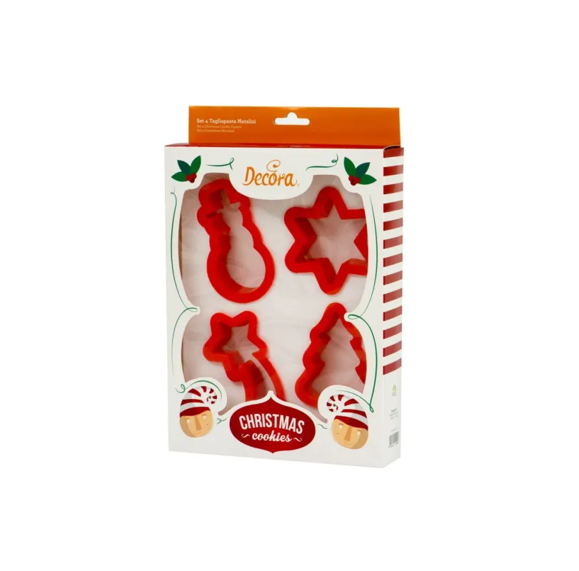 Decora - Set 4 Tagliapasta soggetti natalizi Ultime Pezzi