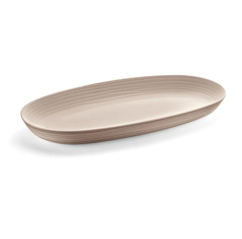 Guzzini - Vassoio da Portata Tierra Grigio Tortora 41 cm Direttamente Dal Produttore