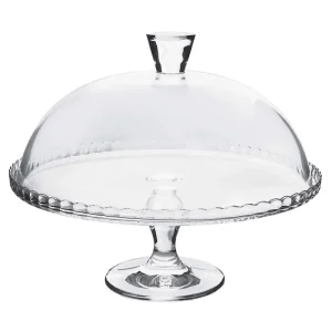 Esclusivo Pasabahce - Patisserie Alzatina in Vetro con Campana, Diametro 32 Cm