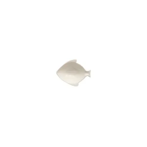 Ciotolina Bianca Ceramica Pesce 10x8 cm Esclusivo
