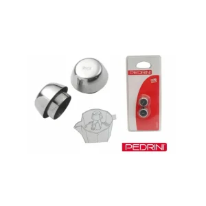 Pedrini - Paraspruzzi in acciaio inox per caffettiera moka Professionale