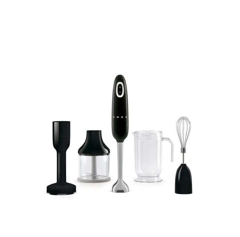 Smeg - Frullatore a Immersione Elettrico Stile Retrò Anni ‘50 Nero HBF22BLEU Compra Oggi Stesso