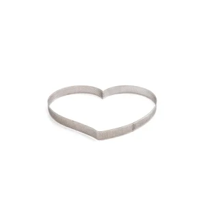 Decora - Sagoma Microforata Cuore 18x16x3.5 cm Inox Prezzo Conveniente