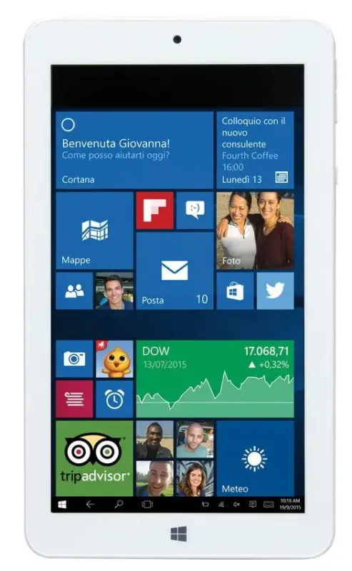 Ultimissimo Modello Mediacom WinPad W700 16 GB 17,8 cm (7") Intel Atom® 1 GB Windows 10 Home Verde, Bianco