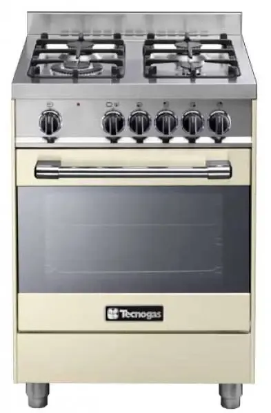 Tecnogas PT667CRS cucina Piano cottura Gas Crema A Scelto Dai Clienti