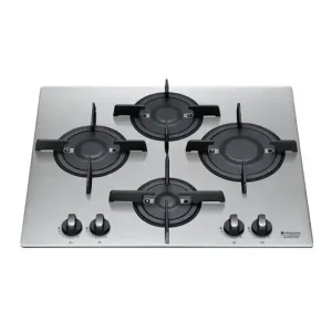 Offerta Lampo Hotpoint PK 644 D GH X /HA piano cottura Acciaio inossidabile Da incasso Gas 4 Fornello(i)