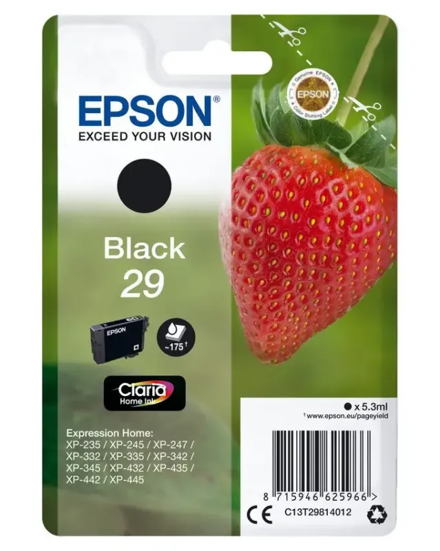 Offerta Limitata Epson Strawberry Cartuccia Fragole Nero Inchiostri Claria Home 29