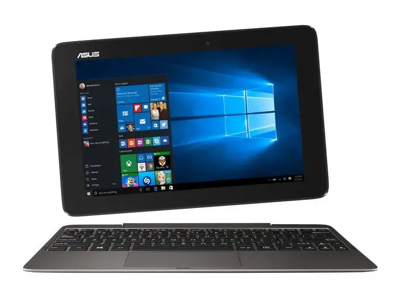 ASUS Transformer Book T100HA-FU002T Ibrido (2 in 1) 25,6 cm (10.1") Touch screen Intel Atom® 2 GB LPDDR3-SDRAM 32 GB Flash Windows 10 Home Grigio Spedito Oggi
