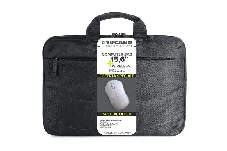 Tucano Borsa Linea Idea + Mouse Wireless Non Perdere