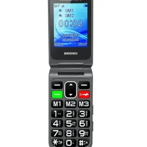 Super Prezzo Brondi AMICO FLIP PLUS 6,1 cm (2.4") 82 g Nero Telefono cellulare basico