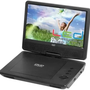 Reso Gratuito Trevi PDX 1409 Lettore DVD portatile Convertibile 22,9 cm (9") 800 x 480 Pixel Nero