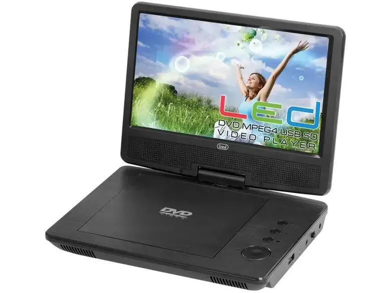 Reso Gratuito Trevi PDX 1409 Lettore DVD portatile Convertibile 22,9 cm (9") 800 x 480 Pixel Nero