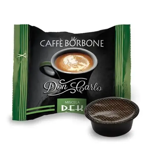 Quantità Limitata Caffe Borbone Don Carlo Miscela Verde/Dek Capsule caffè 100 pz