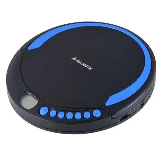 Reso Gratuito New Majestic DM-1550 Lettore CD portatile Nero, Blu