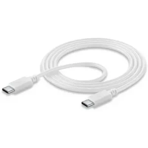 Acquista Ora Cellularline USB-C to USB-C DATA CABLE Cavo USB-C/USB-C per ricarica e sincronizzazione dati Bianco
