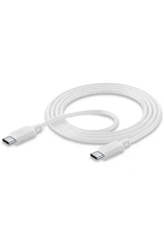 Acquista Ora Cellularline USB-C to USB-C DATA CABLE Cavo USB-C/USB-C per ricarica e sincronizzazione dati Bianco