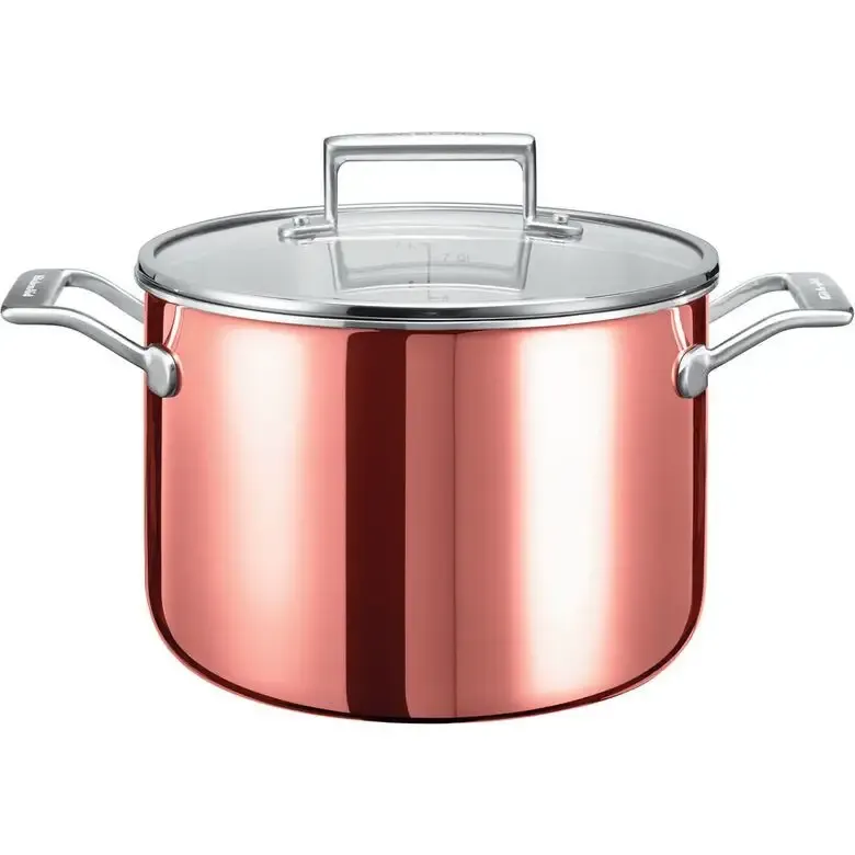 KitchenAid KC2P80SCCP pentola 7,5 L Rame Alluminio, Rame, Acciaio inossidabile Non Perdere