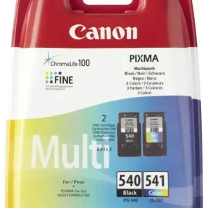 Popolare Canon PG-540 / CL-541 cartuccia d‘inchiostro 2 pz Originale Nero, Ciano, Magenta, Giallo