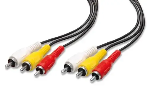 nuovaVideosuono 9/11 cavo audio 1,5 m 3 x RCA Nero, Rosso, Giallo Ultime Pezzi