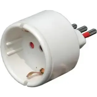 nuovaVideosuono 30/01 adattatore per presa di corrente Tipo L (IT) Tipo L (IT) + Tipo F Bianco Occasione